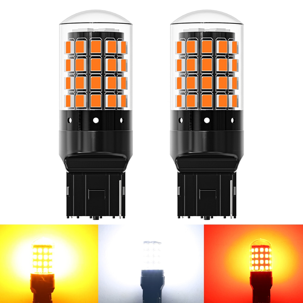 ASLENT  ȣ  , ſ  2835SMD LED , 2x T20 LED 7440, WY21W, W21W, 7443, W21, 5W